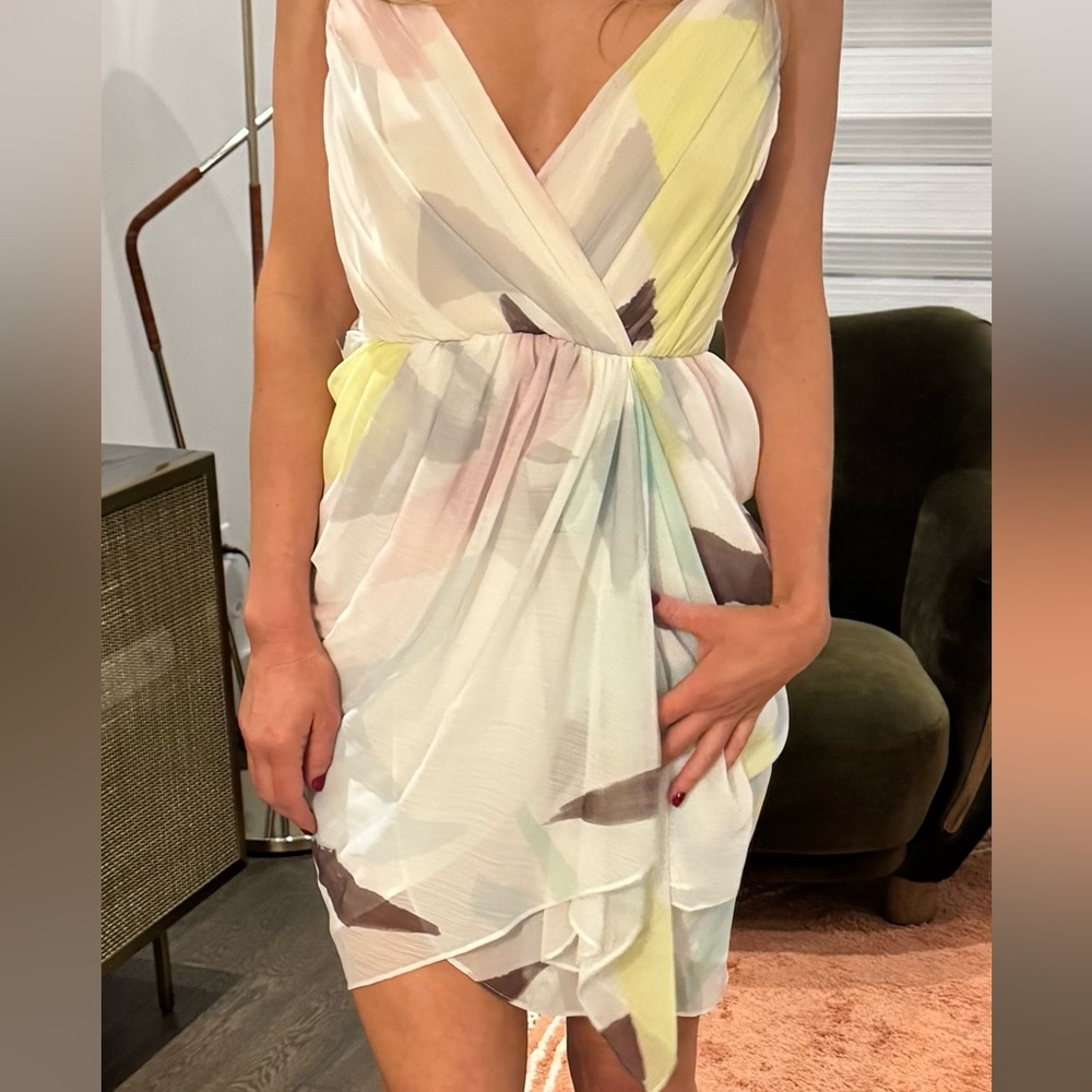Alice + Olivia Multicolor V-Neck Dress - Picture 3 of 3